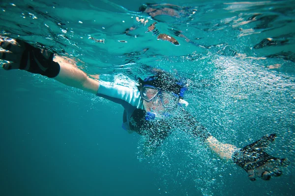 stock image Woman Snorkeling