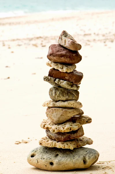 stock image Stones on the beach - wellbeing