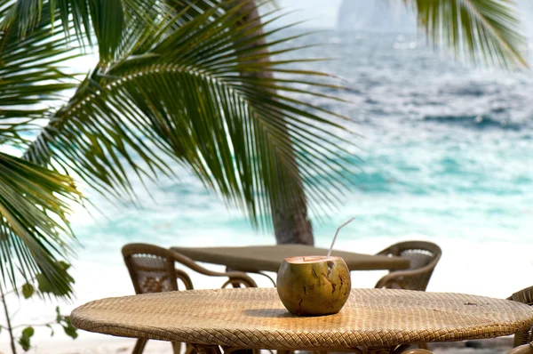 Bebida tropical de playa — Foto de Stock