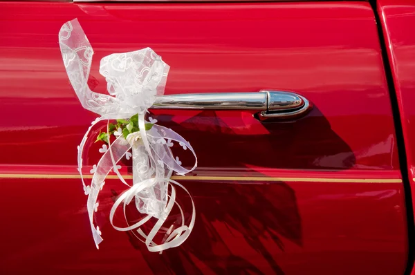 Bröllop limousine handtag — Stockfoto