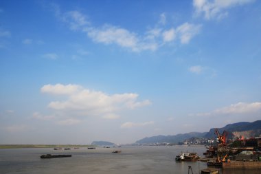 The yangtze river scenery clipart