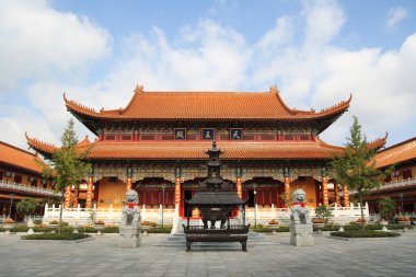 Chinese buddhism building clipart