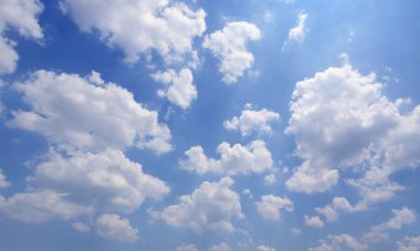 Blue sky and white clouds. clipart