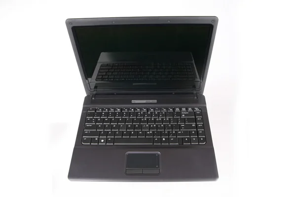 Schwarzer Notebook-Computer — Stockfoto