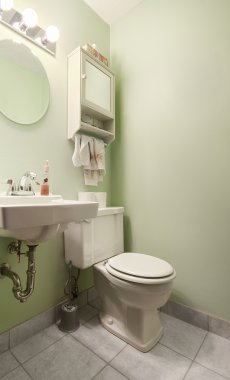 Sage Green Bathroom clipart