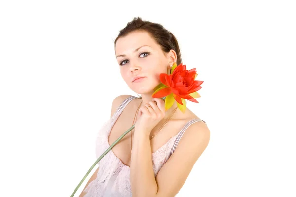 stock image Closeup portrait of a beautiful woman