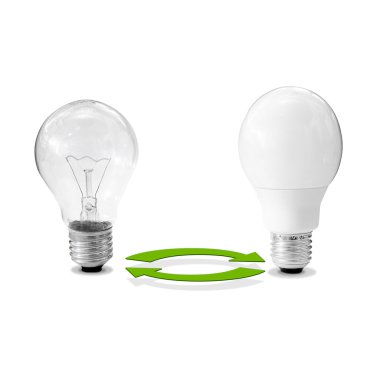 Energy-efficient lamp clipart