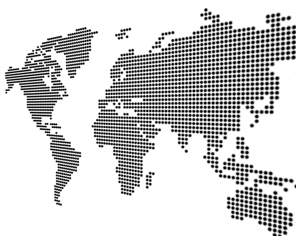 Weltkarte weiß — Stockfoto