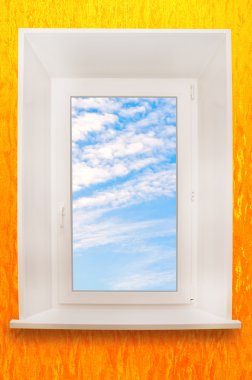 Window. With clipping path. clipart