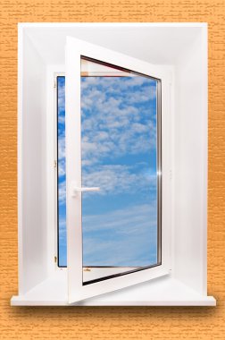 Open window. clipart