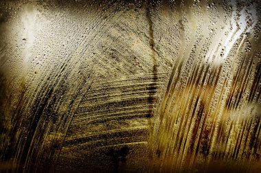 Old wet dirty window background clipart