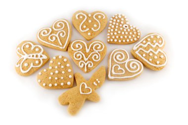 Hand-made gingerbreads clipart