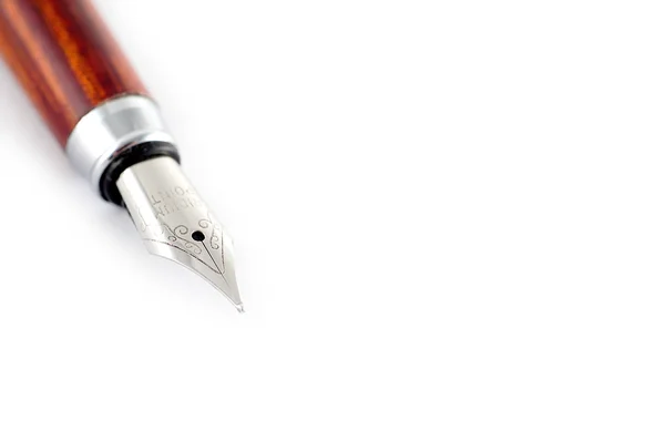 Фонтанна ручка з білим тлом Ліцензійні Стокові Фото