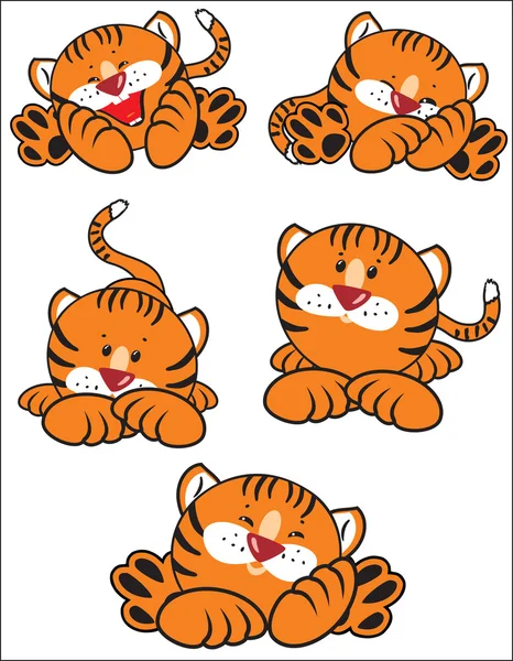 Orange tiger — Stock vektor