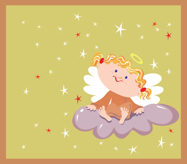 Дівчина ангел — стоковий вектор