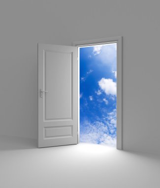 Door to sky clipart