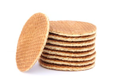 Filled wafer with chocolate clipart