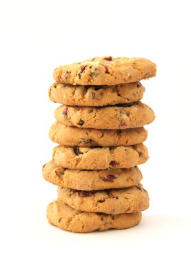 Stack of hazelnut cookies clipart