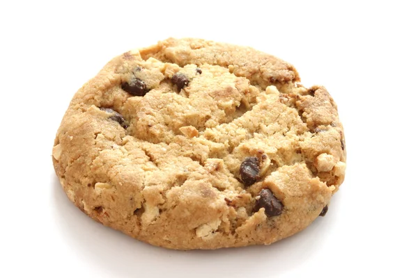 Single chocolate chip cookies — Stock Photo, Image