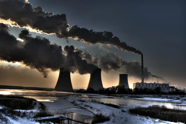 石炭発電所 — ストック写真