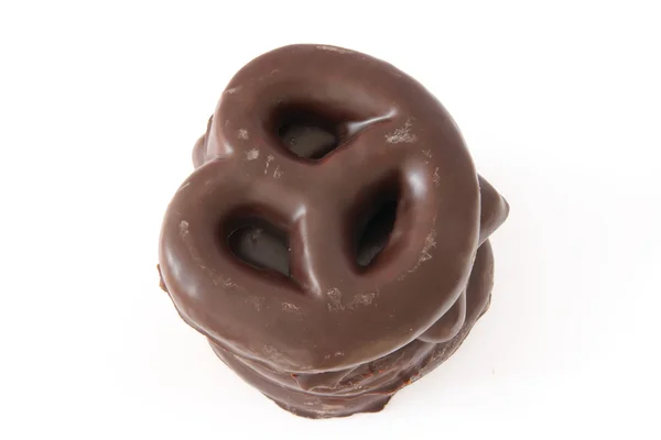 Biscoitos de gengibre cobertos de chocolate — Fotografia de Stock