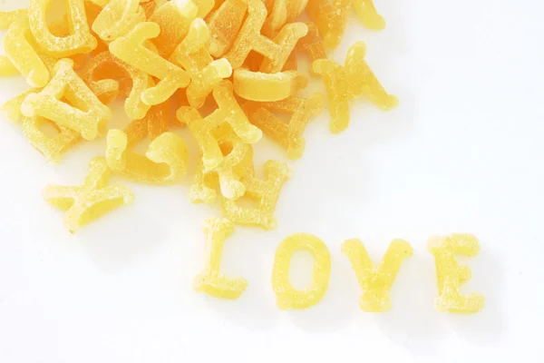 Stock image Pasta noodles in alphabet shapes