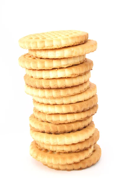 Yığın kurabiye tereyağı bisküvi — Stok fotoğraf