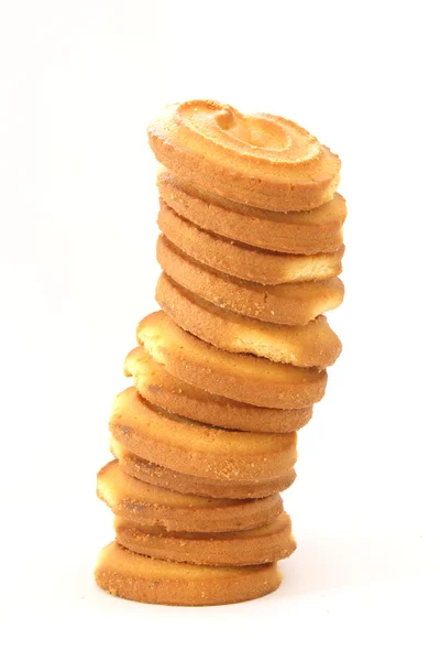 Yığın kurabiye tereyağı bisküvi — Stok fotoğraf
