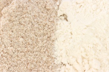 Flour - smooth and wholegrain types clipart