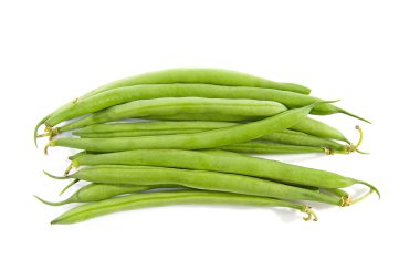 Raw long green beans clipart