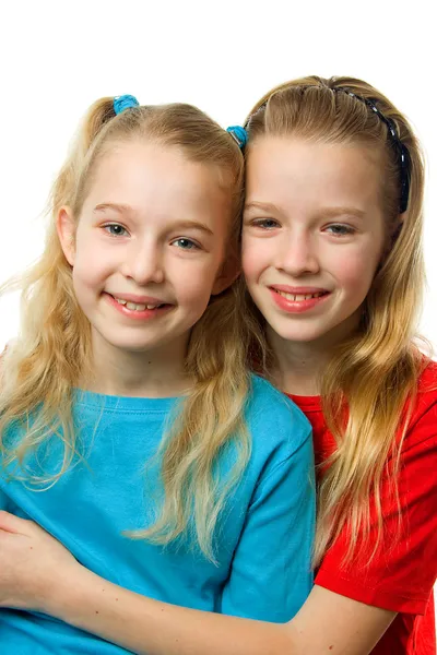 Two young blonde girls — Stock Photo, Image