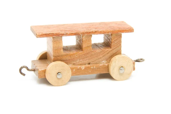 Old wooden toy train — Stock Photo, Image