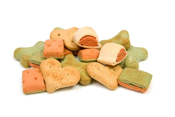 Pila de galletas de perro — Foto de Stock