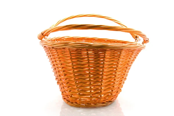 Empty cane basket — Stock Photo, Image