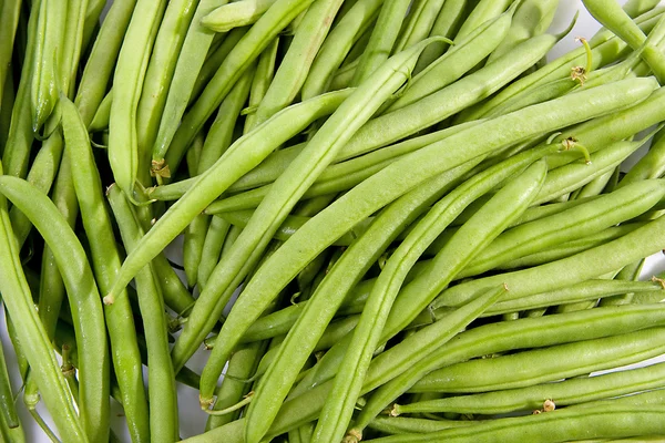 Surowy długo zielona fasola — Zdjęcie stockowe