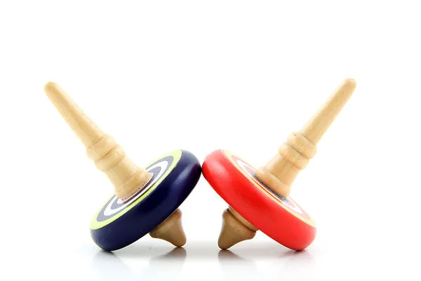 stock image Two spinning tops