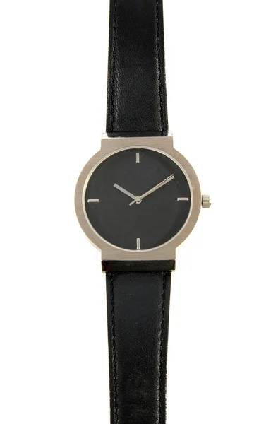 Czarny zegarek — Zdjęcie stockowe