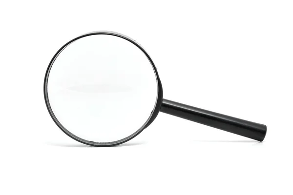 Black magnifying glass — Stock Photo, Image