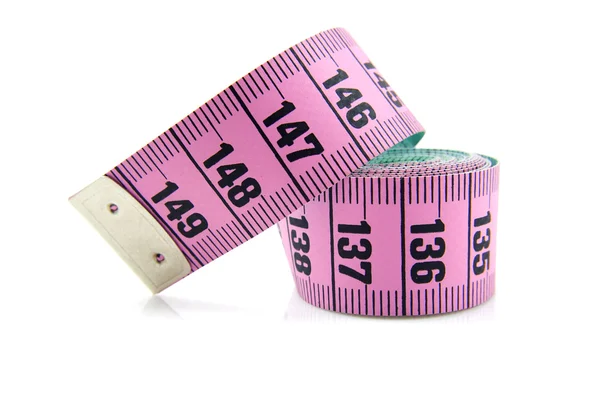 핑크 측정 테이프 — 스톡 사진