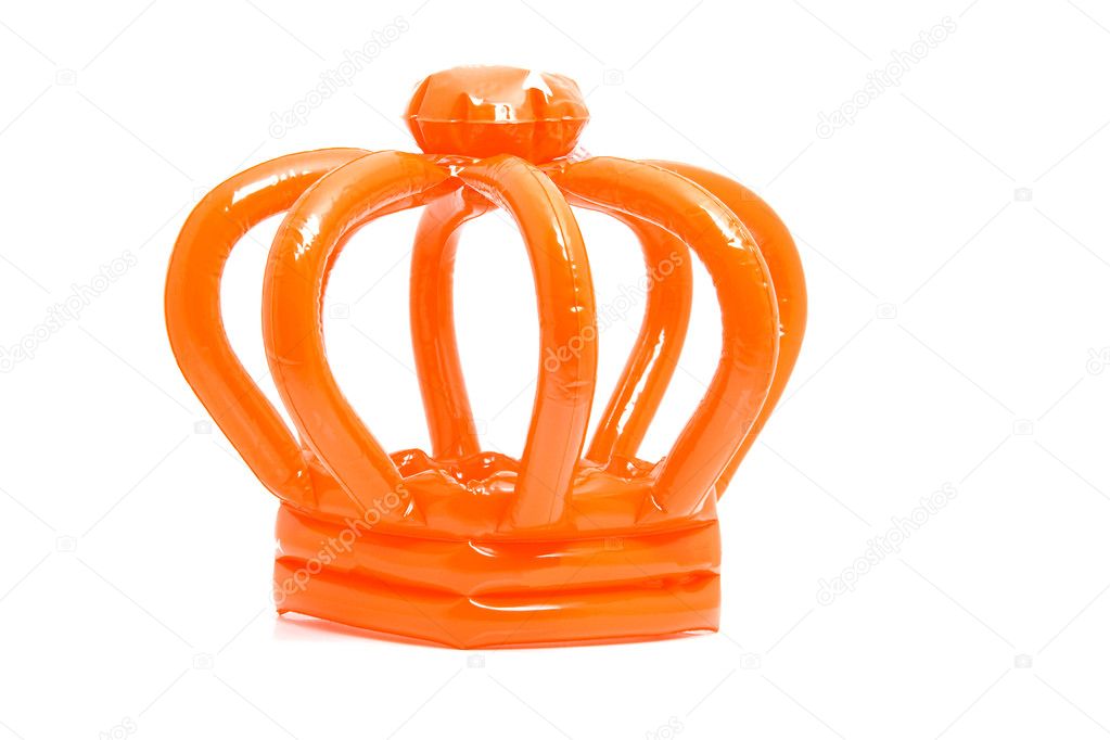 Orange blown up crown