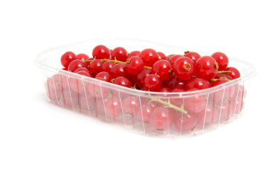 Plastic cup with red berries clipart