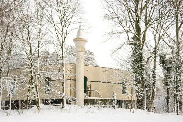 Mosque in the snow — Stock Photo, Image