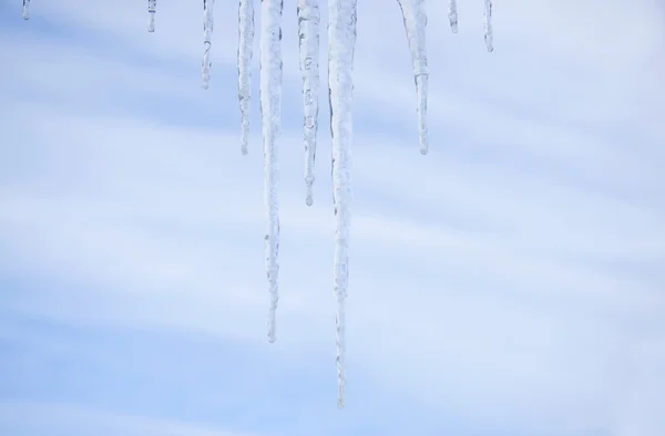 Icicles in closeup — Stock Photo, Image