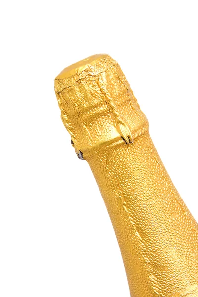 Neck of champagne bottle — Stock Photo, Image