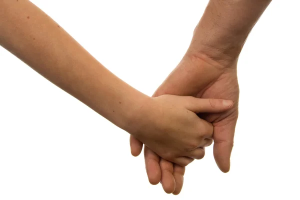 Father and daughter holding hands — Stock Photo, Image