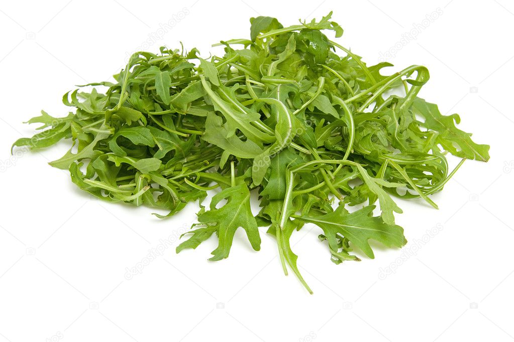 Pile of fresh Ruccola lettuce