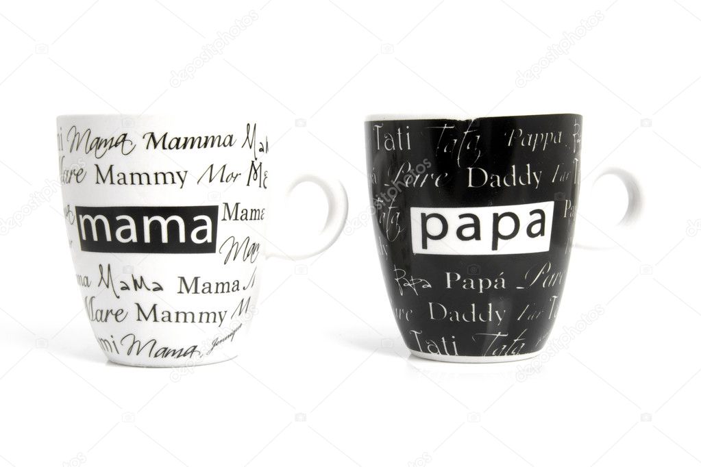 Coffee mugs with text