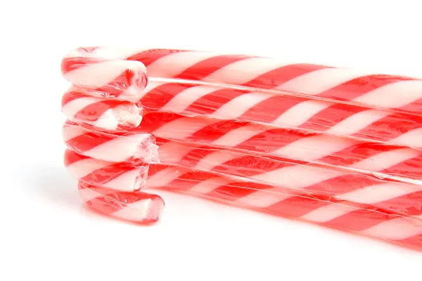 Stacked christmas candy cane — Stock Photo, Image