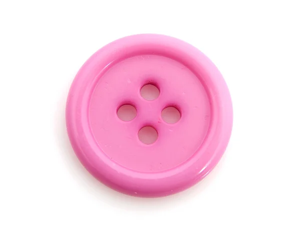 Кнопка крупный план розовой одежды — стоковое фото