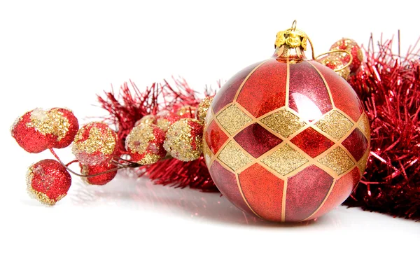 Christmas ball with decoration — Stock Photo, Image
